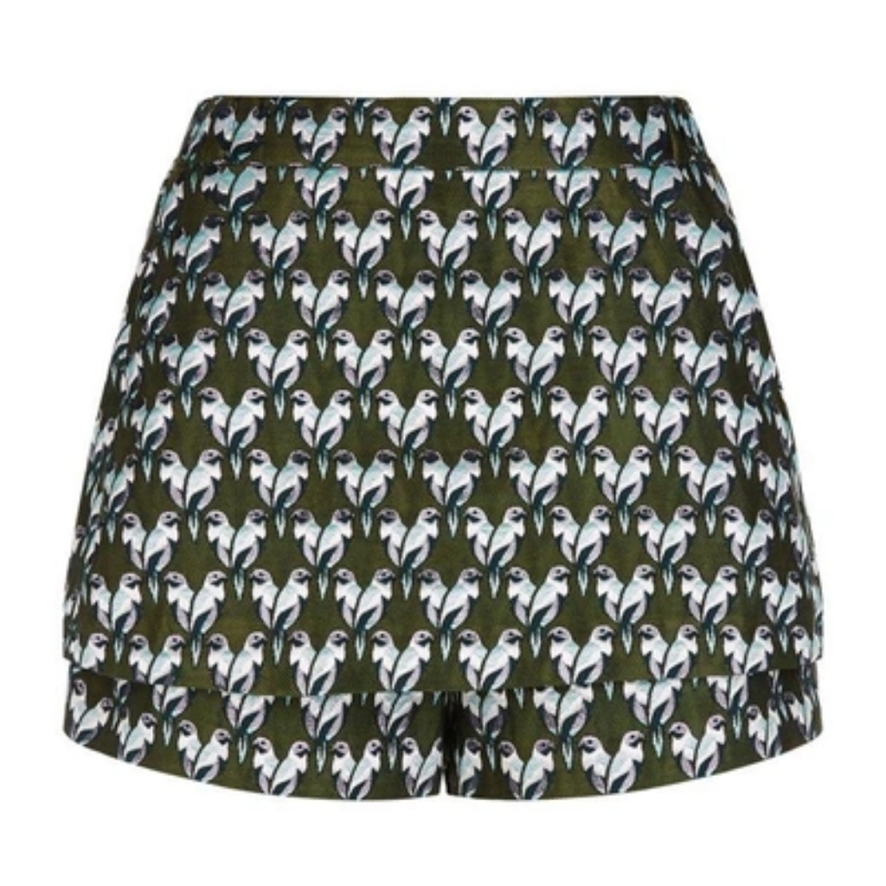 Maje Iparo Brocade Metallic Skort